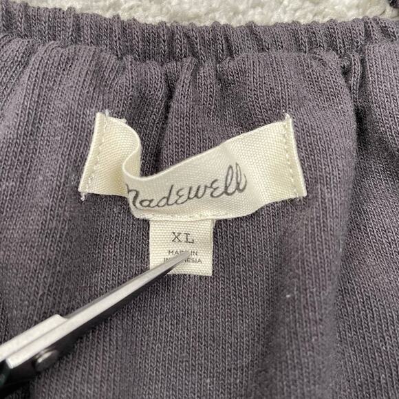 Madewell Organic Cotton Crop Tank Size XL Dark Grey Basics Stretchy Bubble Hem - Picture 4 of 7